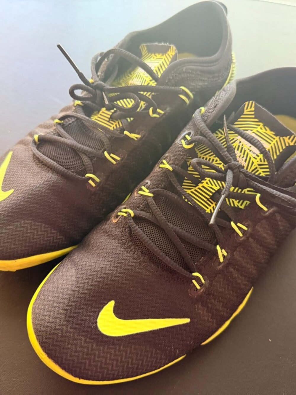 Nike Free Cross Bionic Training Shoes Black Volt 8.5 Rare